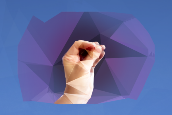 Image of a hand doing sign language